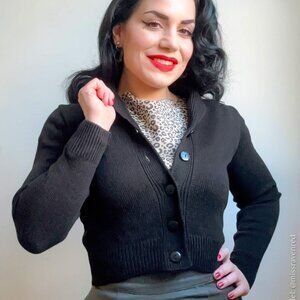 Vivien of Holloway Jenny Cardigan Black